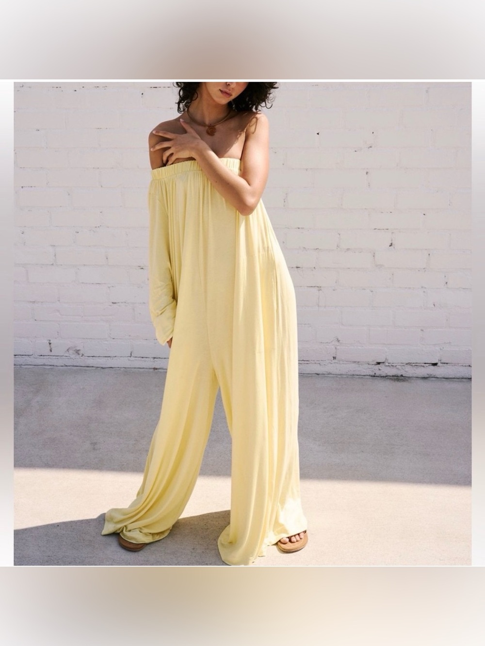 FREE PEOPLE SUNDAY STROLL JUMPER JUMPSUIT PANTS SIZE S